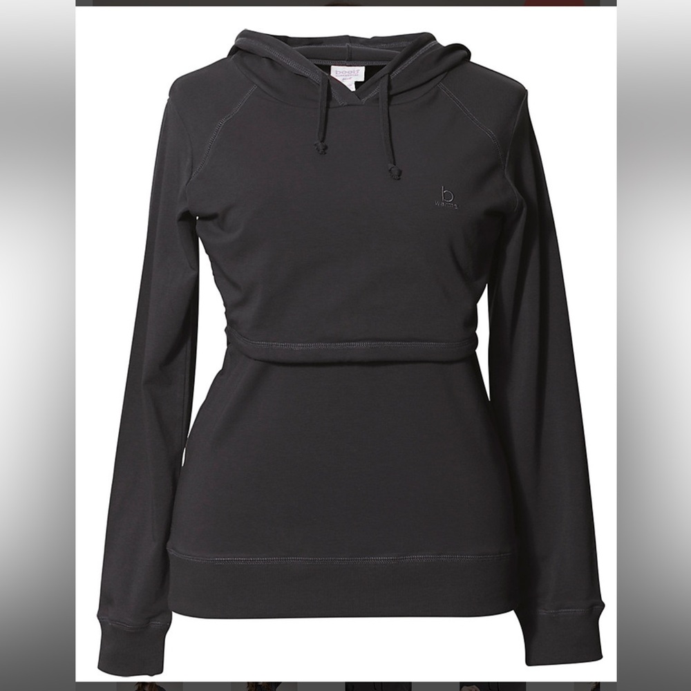 Boob Design B Warmer Organic Knitted Nursing Hoodie Black